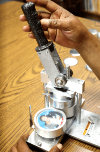 Candice Glover buttons for sale at St. Helena Elementary