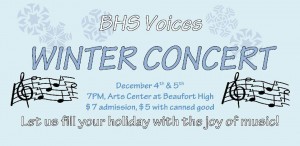 Beaufort High School Voices Winter Concert