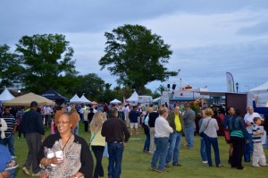 It was a busy first day of A Taste of Beaufort on Friday night.  Photo by Christina Bland