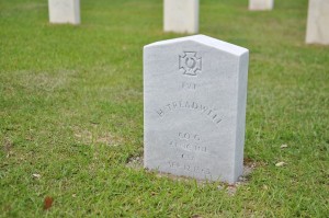 Previously unknown Confederate soldier's grave marker unveiled at Beaufort National Cemetery  Photo by Amy Lane
