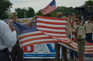Flag Day retirement ceremony at Beaufort Shopping Center