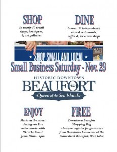 Big plans in downtown Beaufort for Small Business Saturday 