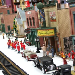Model Trains Pulling Into Beaufort Library for Christmas