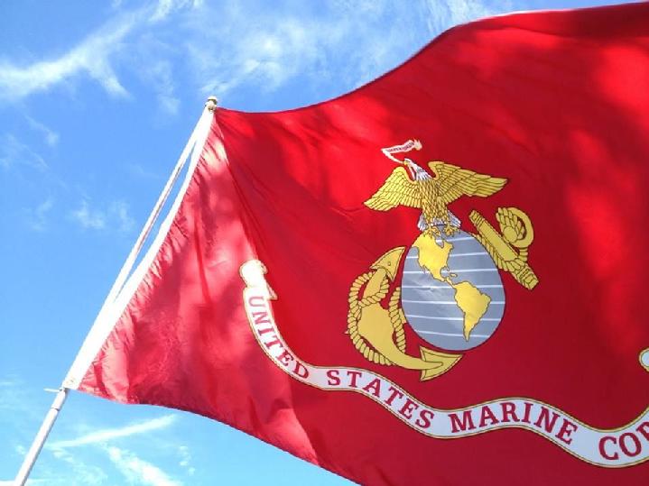 The Marine Corps emblem is as recognizable as any logo or anything we see.  Photo by Solarmax