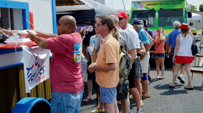 This Saturday's Beaufort Food Truck Festival boasts over a dozen food trucks. ESPB photo