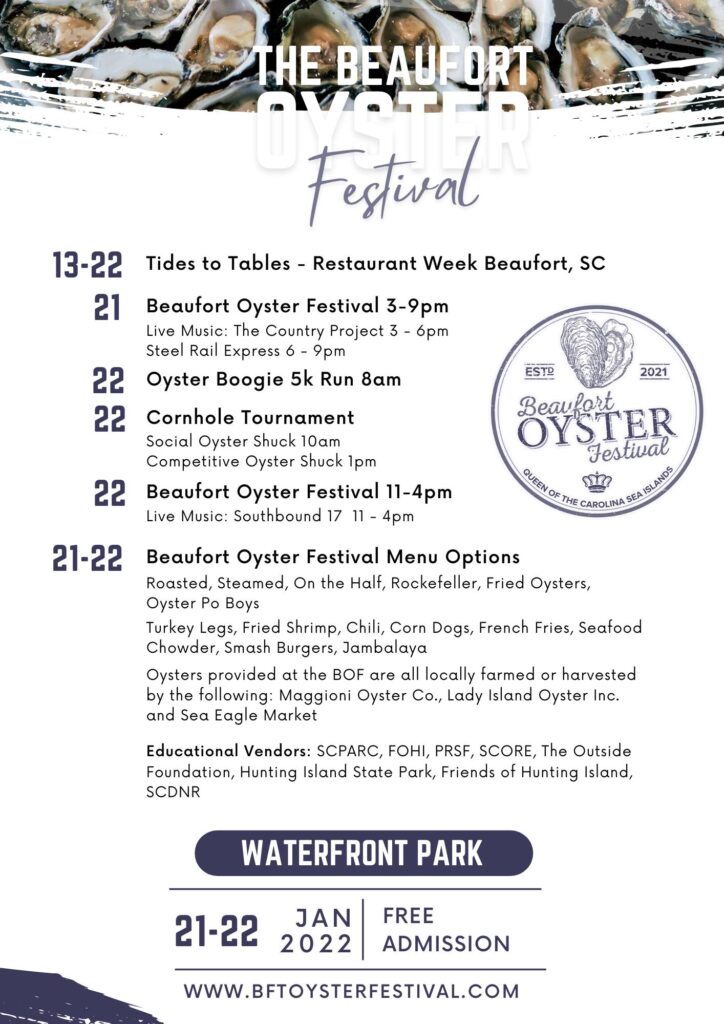 Beaufort Oyster Festival Schedule 2022