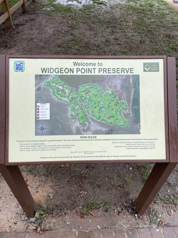 Nature Trails Map at Widgeon Point Preserve