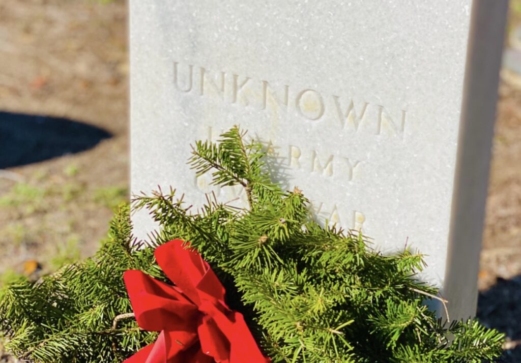 Unknown headstone at Beaufort National Cemetery