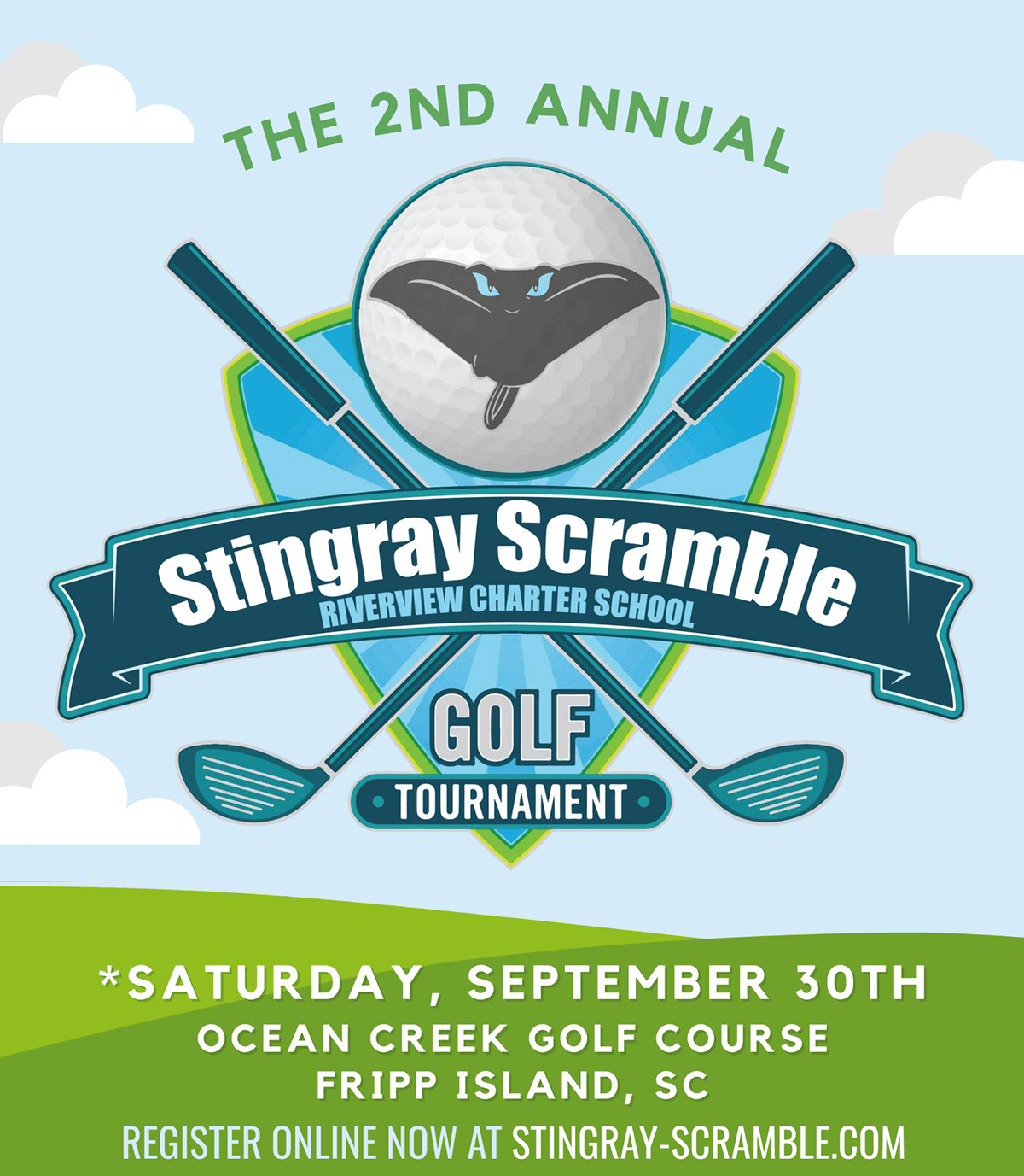 Play Golf at the Stingray Scramble Golf Tournament on Fripp Island, September 30th, 2023