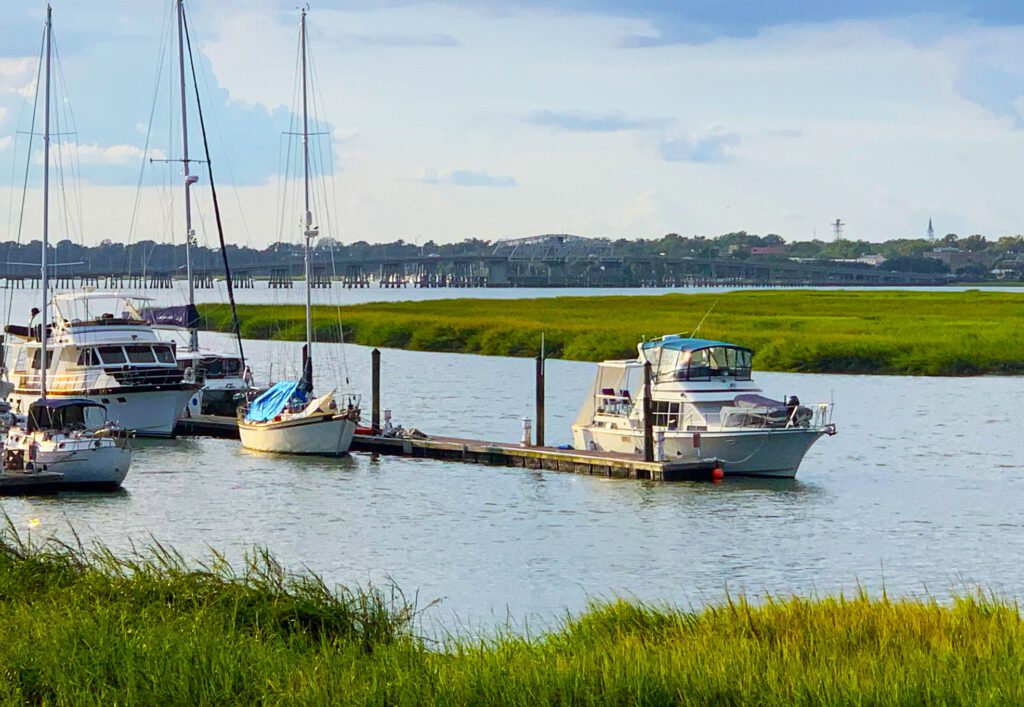 H E Trask Sr Boat Landing Bluffton Sc Factory Sale